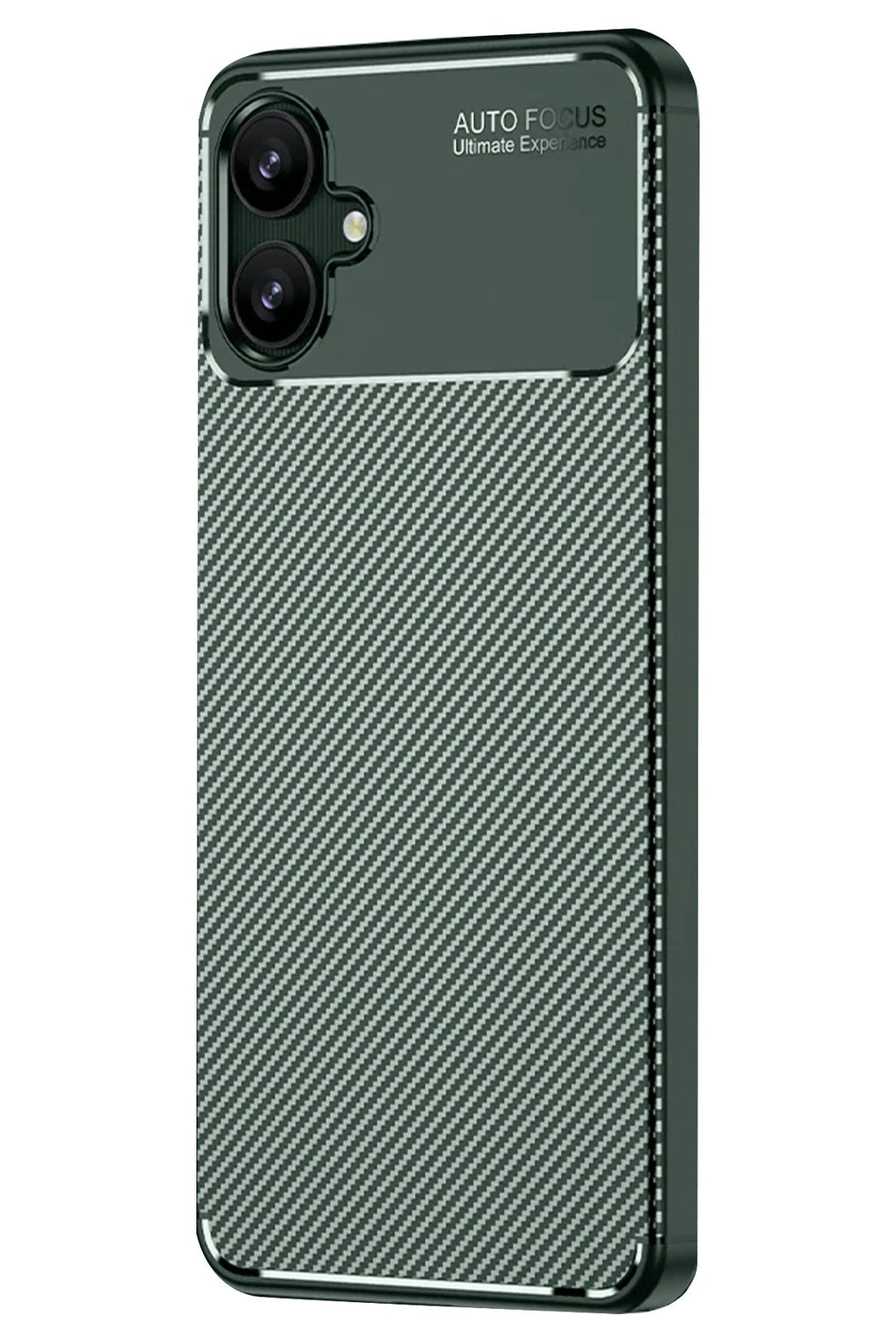 Mey İthalat® Samsung Galaxy A06 Kılıf Auto Focus Karbon Kapak - Koyu Yeşil