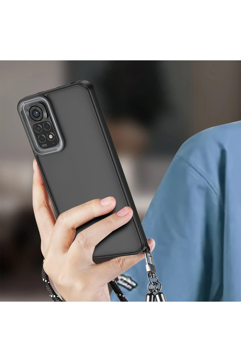 Mey İthalat® Redmi Note 11 Kılıf Elegant Kapak - Pudra