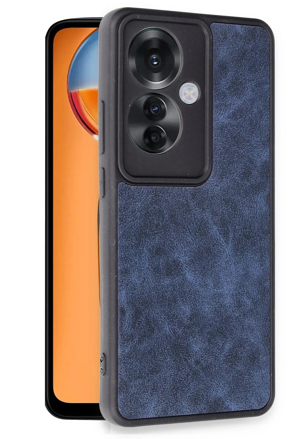 Mey İthalat® Reno 11F Kılıf Aras Deri Kapak - Lacivert