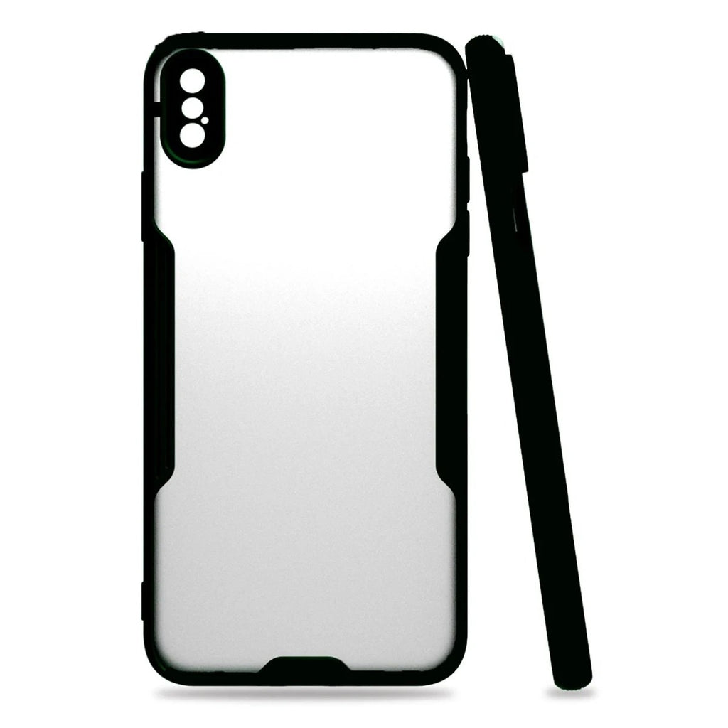 Mey İthalat® iPhone XS Max Kılıf Platin Silikon - Siyah