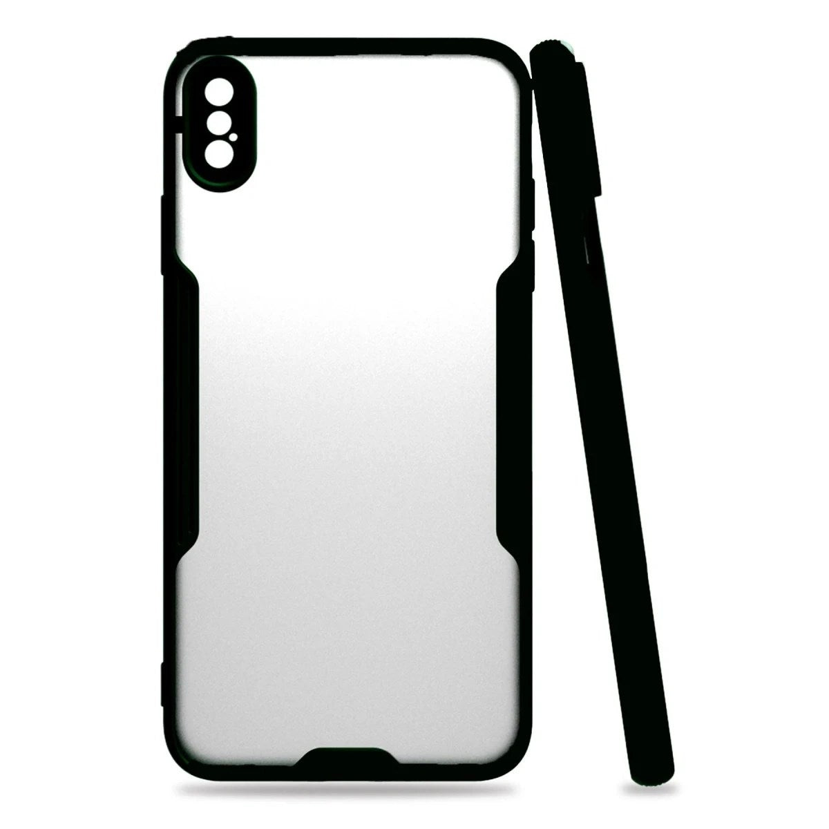 Mey İthalat® iPhone XS Max Kılıf Platin Silikon - Siyah