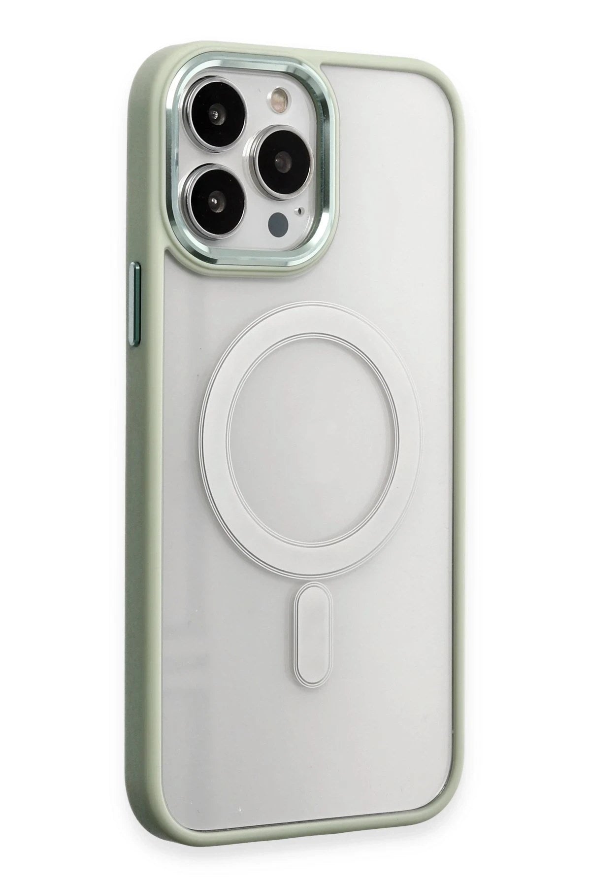 Mey İthalat® iPhone 15 Pro Max Kılıf Room Magneticsafe Silikon - Su Yeşili
