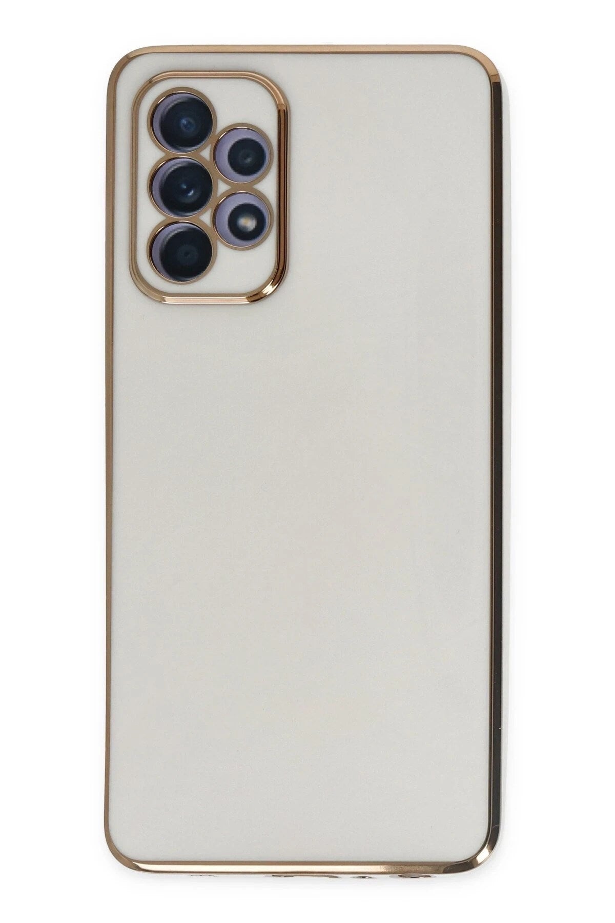 Mey İthalat® Samsung Galaxy A52 Kılıf Volet Silikon - Beyaz