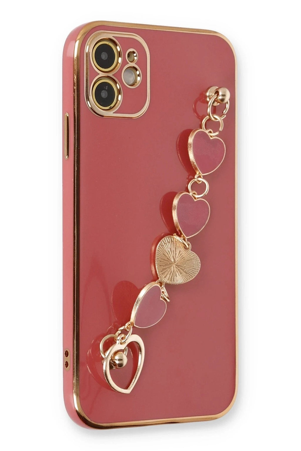 Mey İthalat® iPhone 12 Kılıf Esila Silikon - Kırmızı