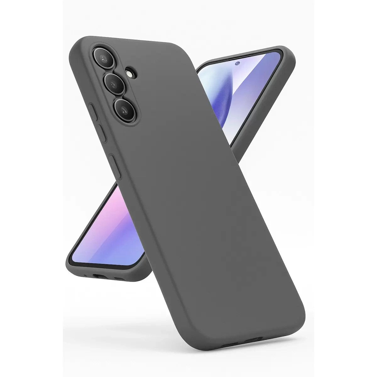 Mey İthalat® Samsung Galaxy A24 4G Kılıf First Silikon - Gri