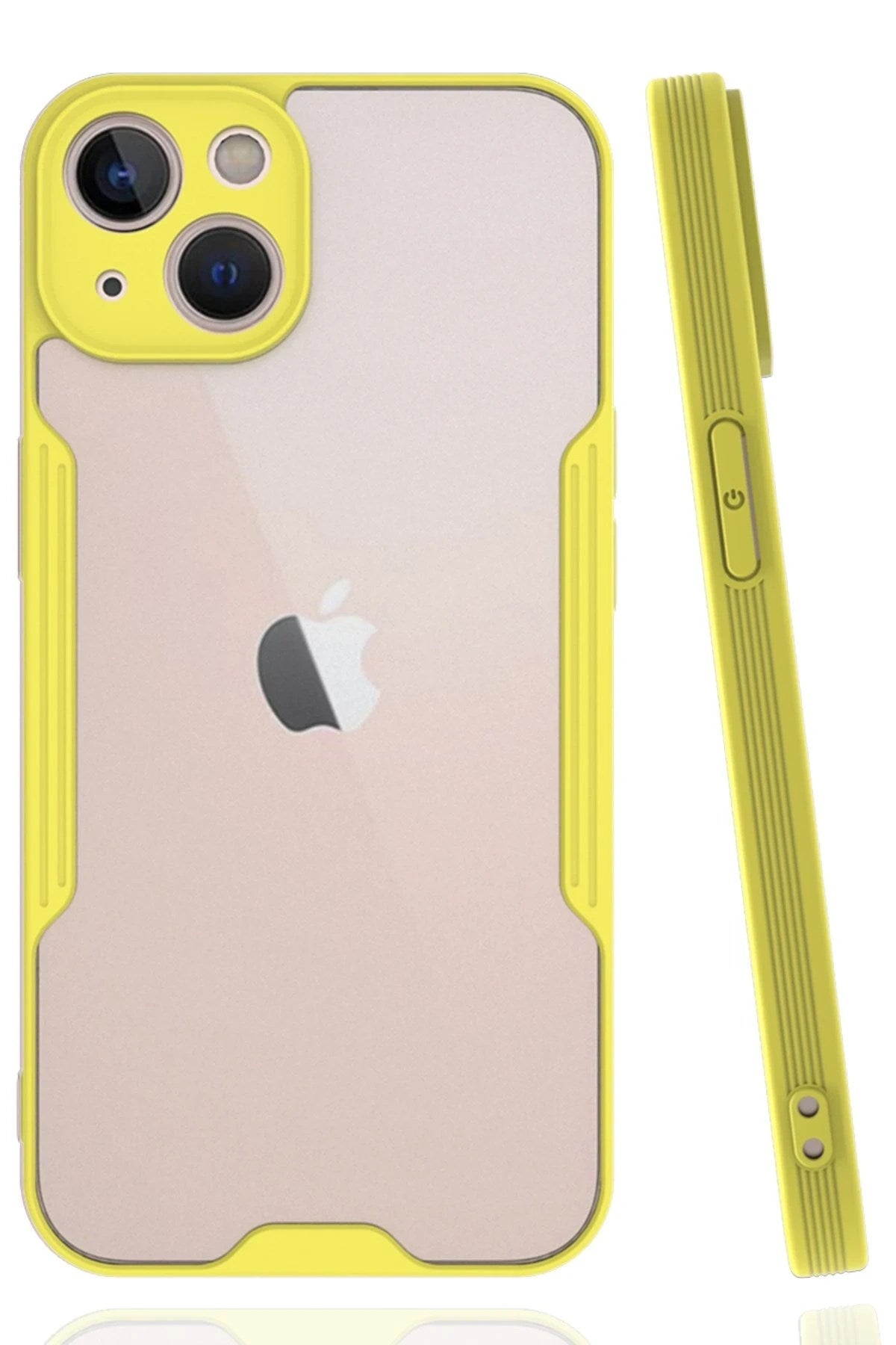 Mey İthalat® iPhone 14 Plus Kılıf Platin Silikon - Sarı