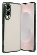 Mey İthalat® Samsung Galaxy S25 Edge Lensli Silikon - Yeşil