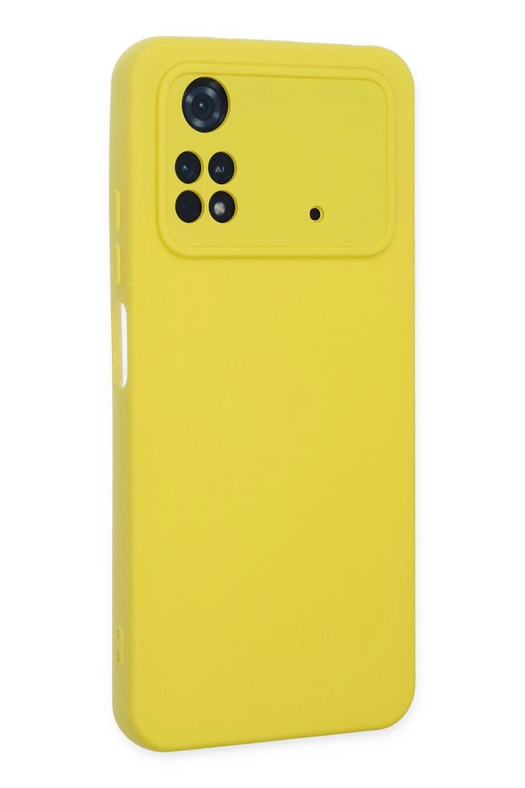 Mey İthalat® Poco M4 Pro 4G Kılıf Nano içi Kadife Silikon - Sarı