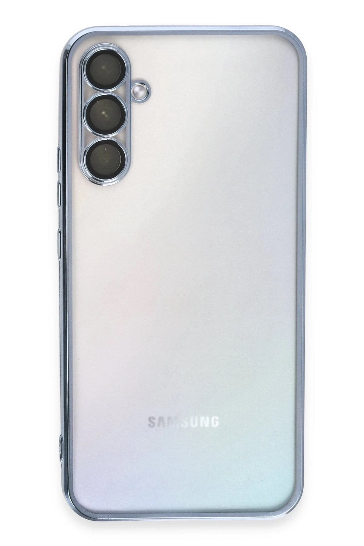 Mey İthalat® Samsung Galaxy A54 5G Kılıf Lensli Silikon - Açık Mavi