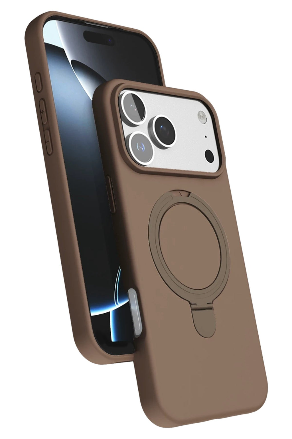 Mey İthalat® iPhone 17 Pro Regal Magsafe Standlı Kapak - Çöl Titanyum