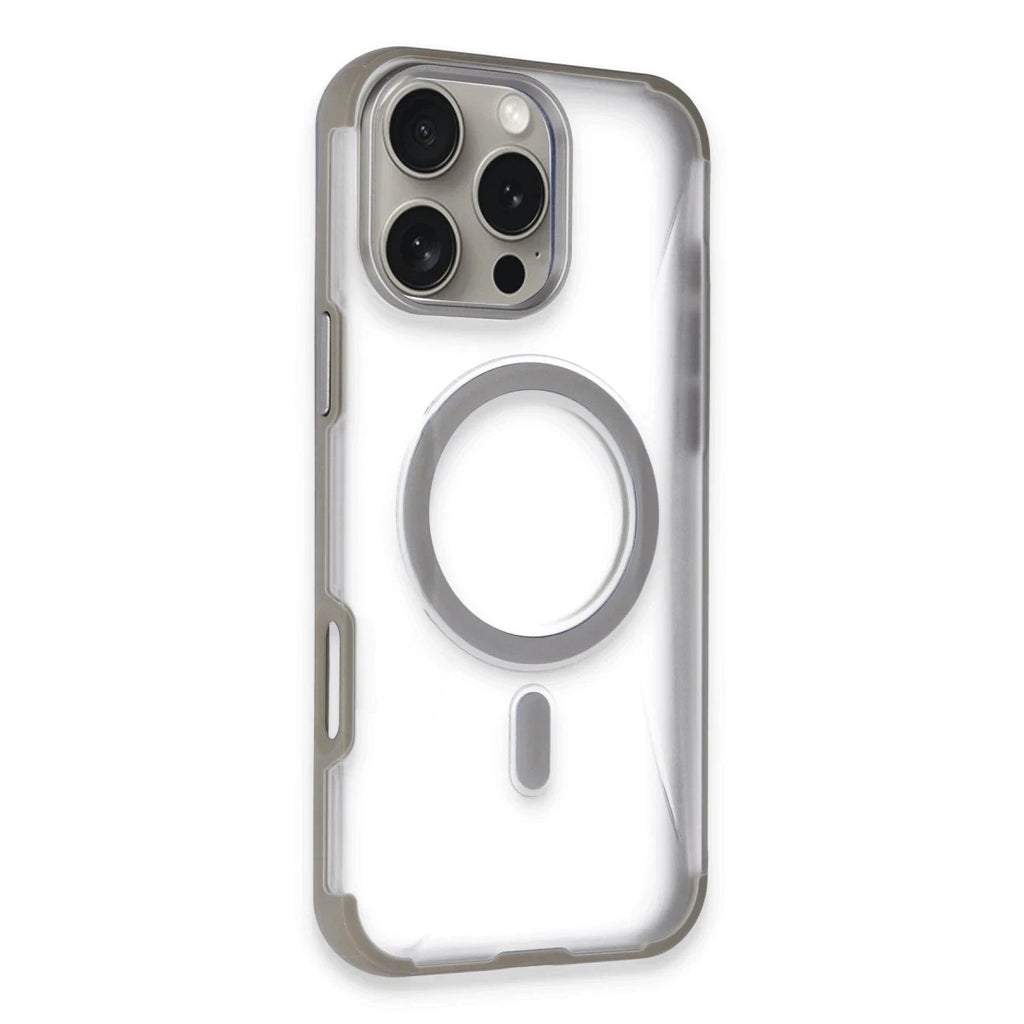 Mey İthalat® iPhone 14 Pro Max Hilton Magsafe Kapak - Titan Gri