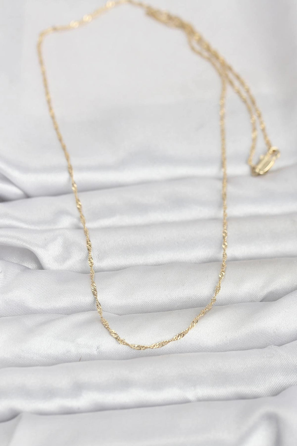 Mey İthalat® CM 14K Gold Renk Burgu Model 60 cm Kadın Kolye