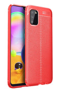 Mey İthalat® Samsung Galaxy A02S Kılıf Auto Focus Kapak - Kırmızı