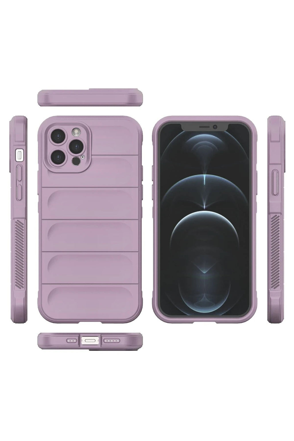 Mey İthalat® iPhone 12 Pro Kılıf Optimum Silikon - Mor