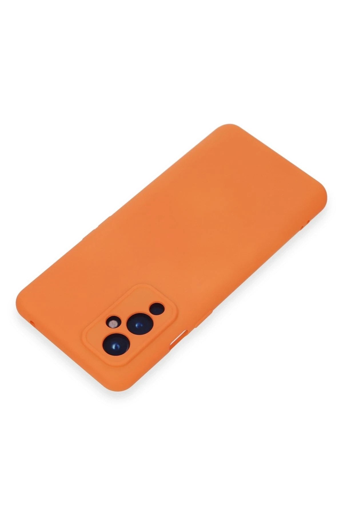 Mey İthalat® One Plus 9 Kılıf Nano içi Kadife Silikon - Turuncu