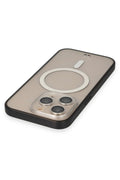 Mey İthalat® iPhone 14 Pro Kılıf Grand Magneticsafe Kapak - Siyah