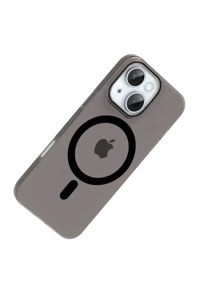 Mey İthalat® iPhone 14 PC Blank Magsafe Kapak - Siyah