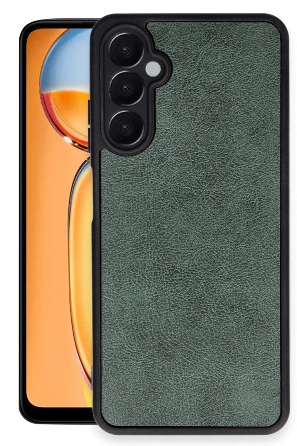 Mey İthalat® Samsung Galaxy A26 Kılıf Aras Deri Kapak - Koyu Yeşil