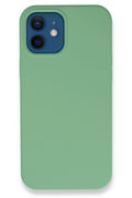 Mey İthalat® iPhone 12 Kılıf Lansman Legant Silikon - Yeşil