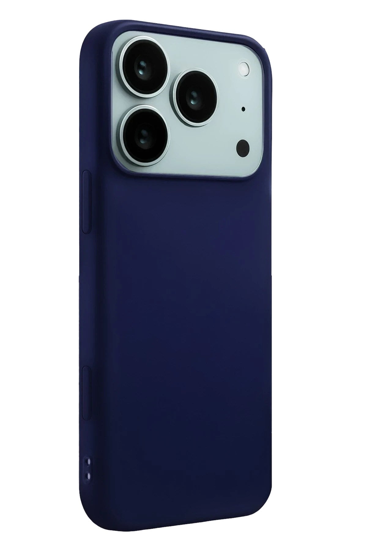 Mey İthalat® iPhone 17 Pro Nano içi Kadife Silikon - Lacivert