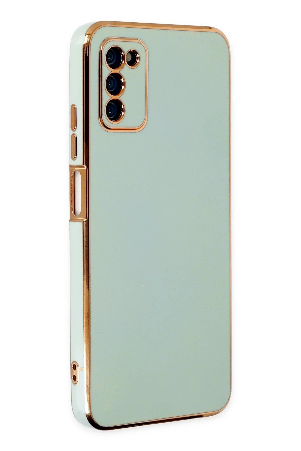 Mey İthalat® Samsung Galaxy A03S Kılıf Volet Silikon - Açık Yeşil