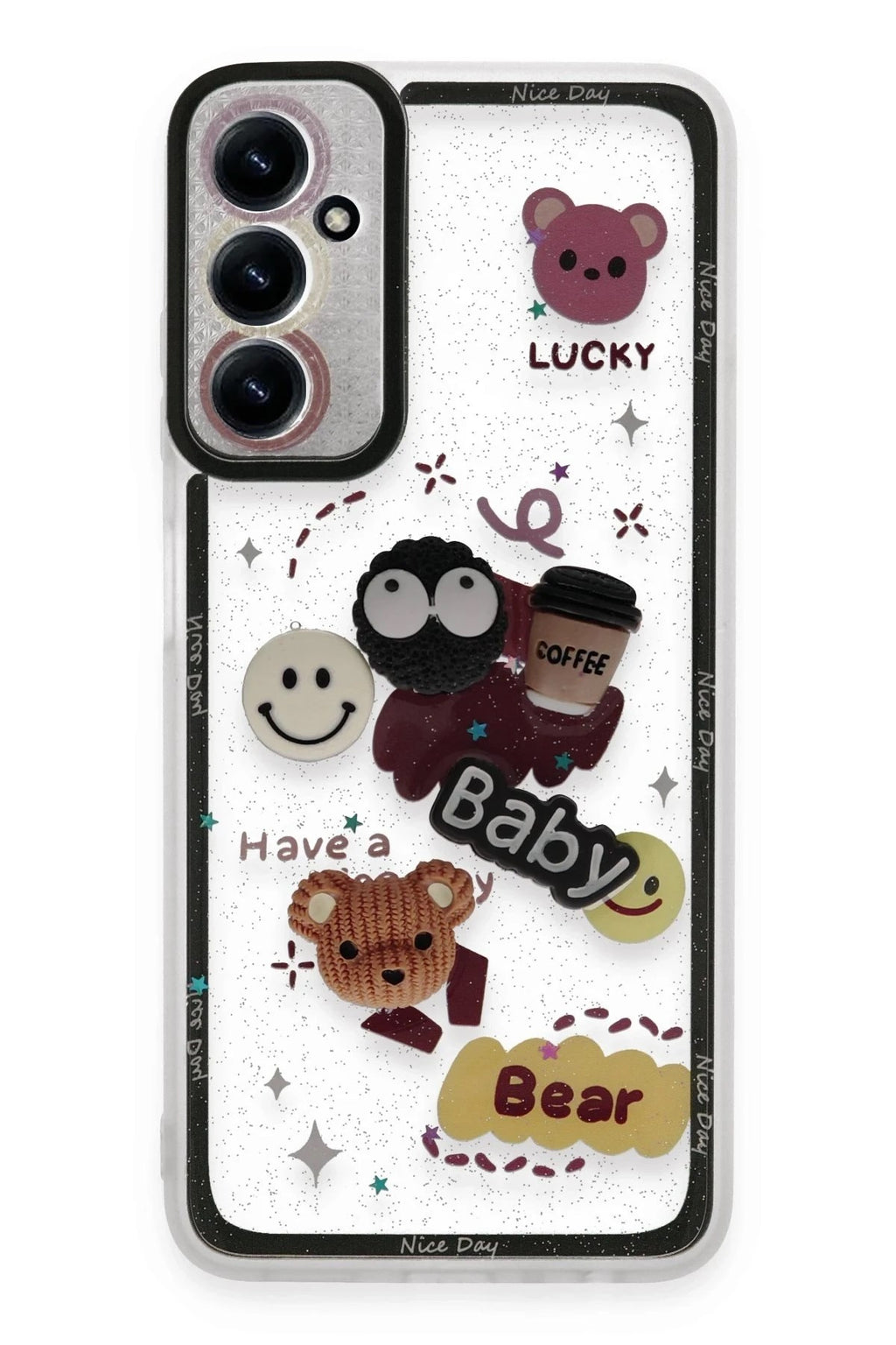Mey İthalat® Samsung Galaxy A25 5G Kılıf Sweet Desenli Silikon Kapak - Sarı