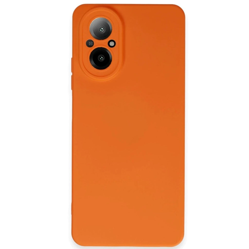 Mey İthalat® Realme 12 Lite Kılıf Nano içi Kadife Silikon - Turuncu
