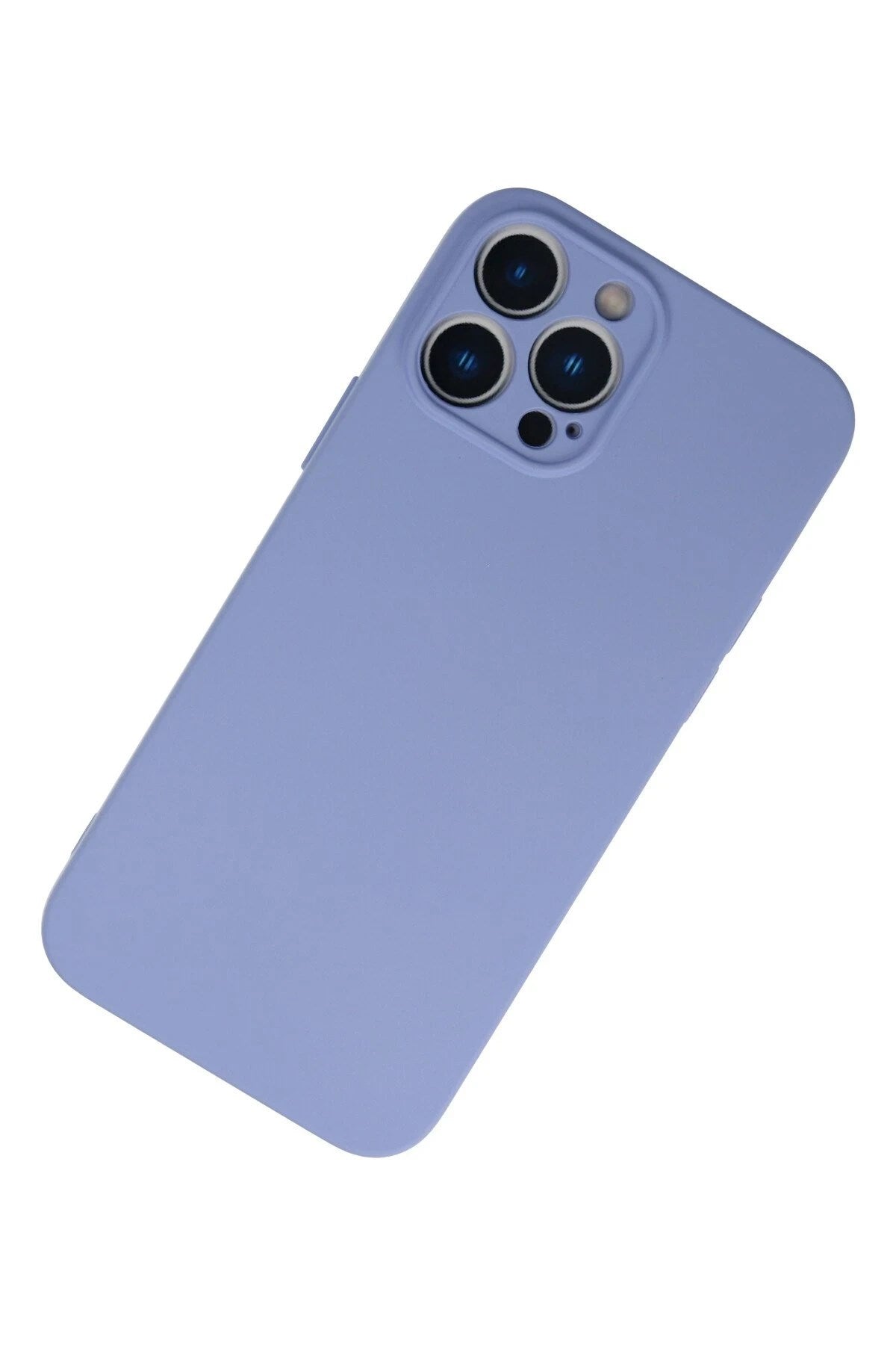 Mey İthalat® iPhone 13 Pro Kılıf Nano içi Kadife Silikon - Lila