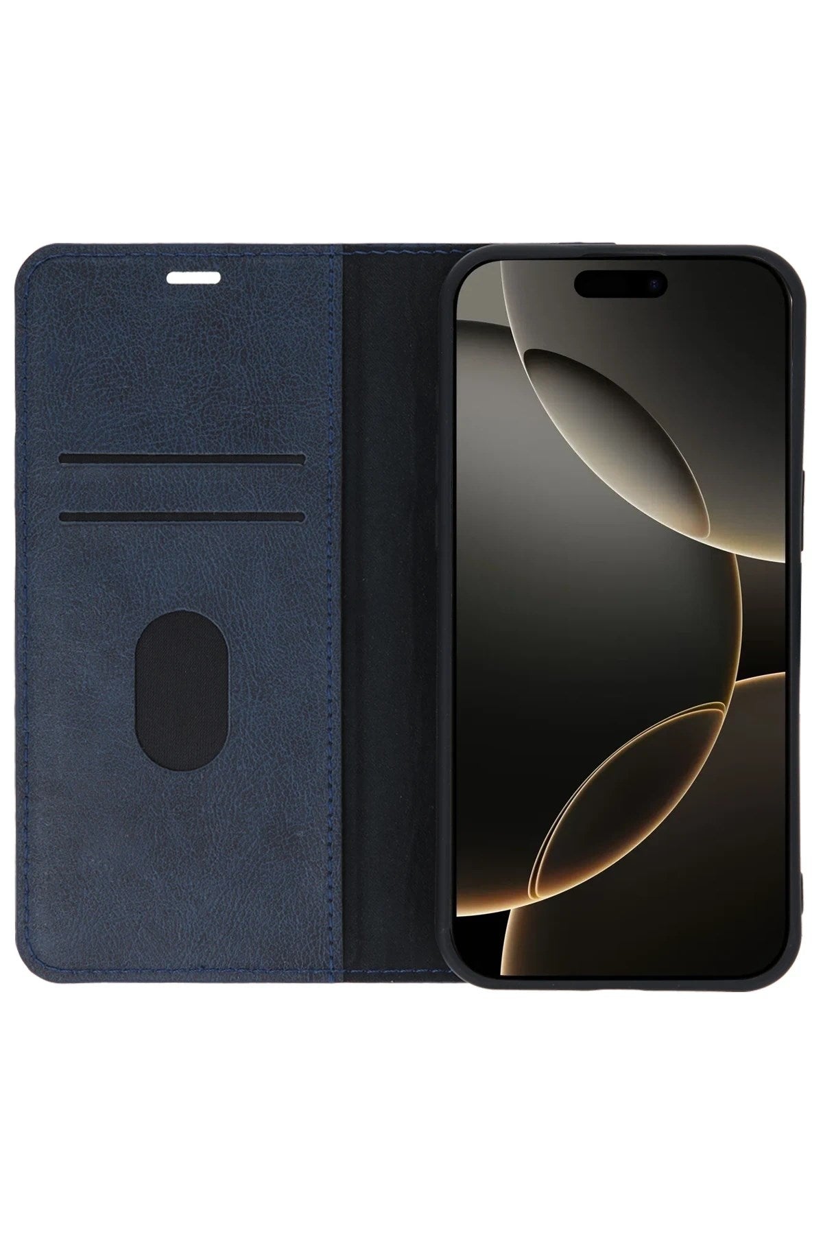Mey İthalat® iPhone 15 Pro Max Kılıf Trend S Plus Kapaklı Kılıf - Taba