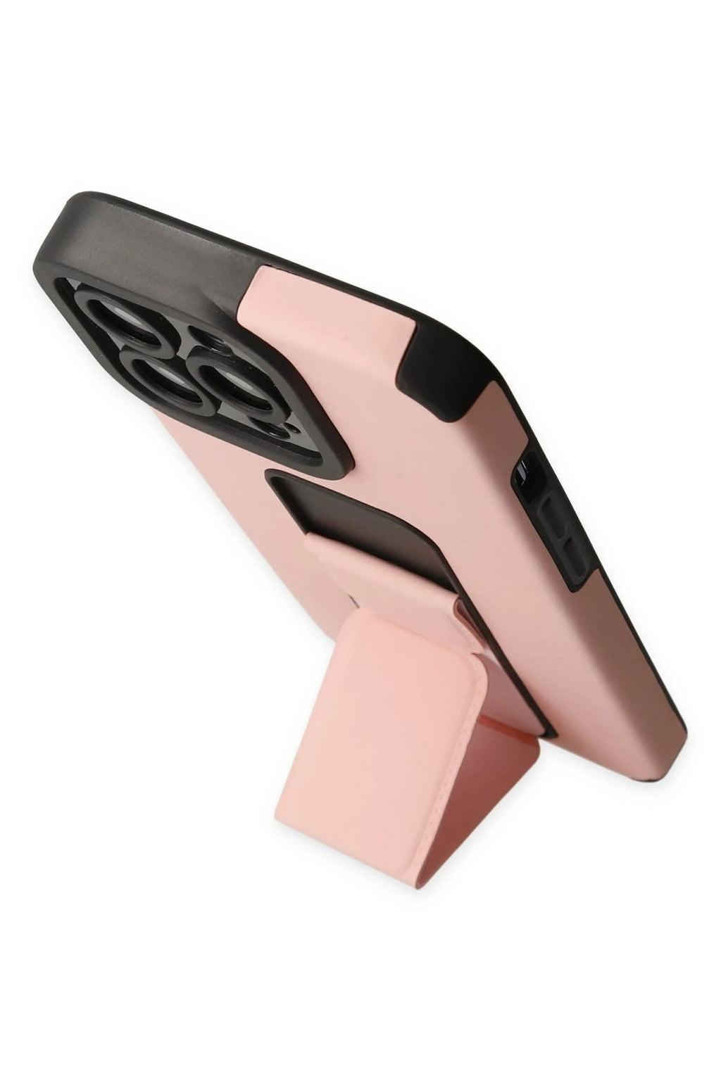 Mey İthalat® iPhone 13 Pro Kılıf Mega Standlı Silikon - Pudra