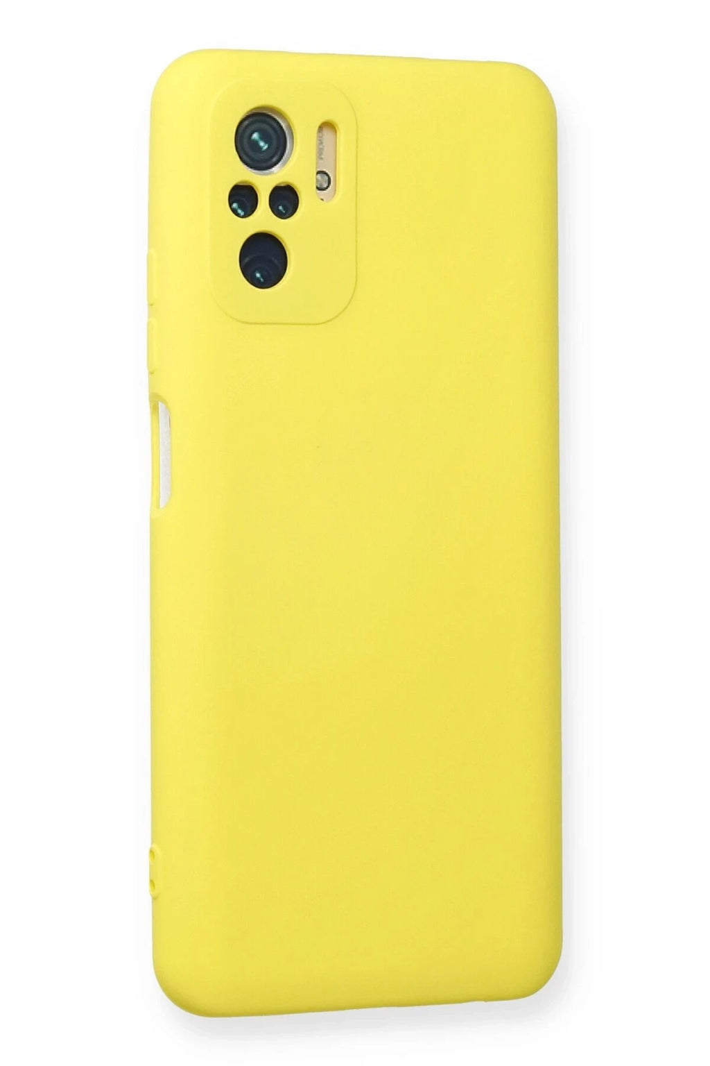Mey İthalat® Redmi Note 10 Kılıf Nano içi Kadife Silikon - Sarı