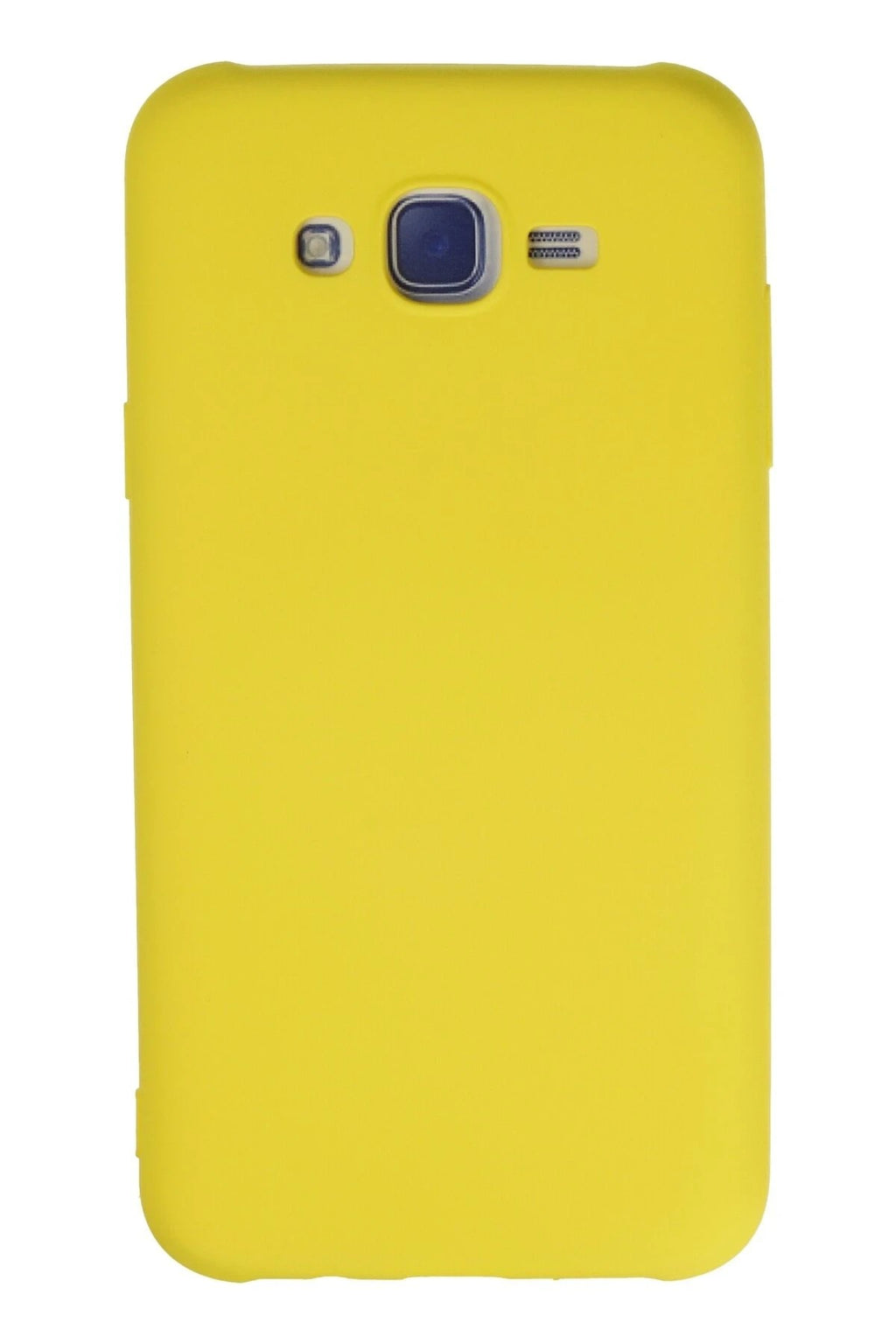 Mey İthalat® Samsung Galaxy J7 Kılıf Nano içi Kadife Silikon - Sarı