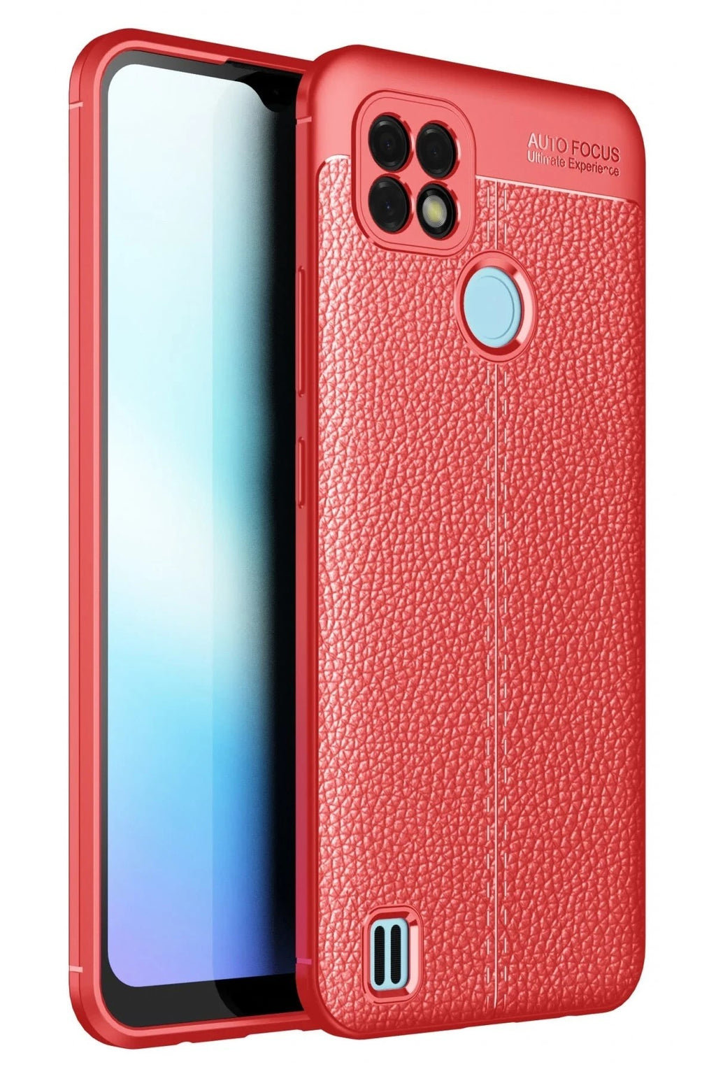 Mey İthalat® Realme C25 Kılıf Auto Focus Kapak - Kırmızı