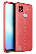Mey İthalat® Realme C25 Kılıf Auto Focus Kapak - Kırmızı