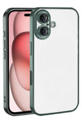 Mey İthalat® iPhone 17 Lensli Silikon - Yeşil