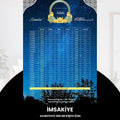 Ramazan İmsakiyesi - 300 Gr - A4 Boyut Kişiye Özel İsimli & Logolu 1 Adet Gökyüzü
