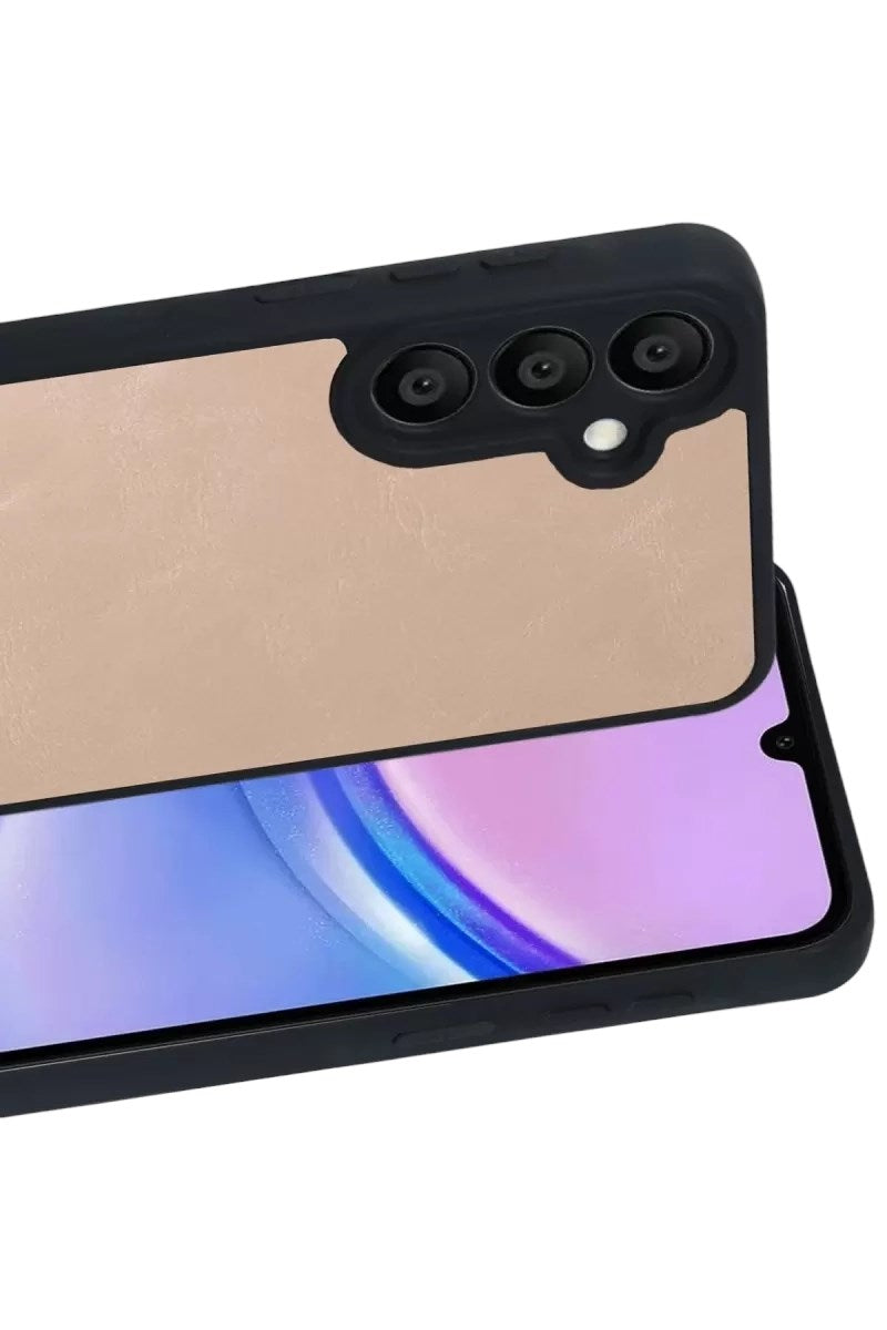 Mey İthalat® Samsung Galaxy A37 5G Aras Deri Kapak - Pudra