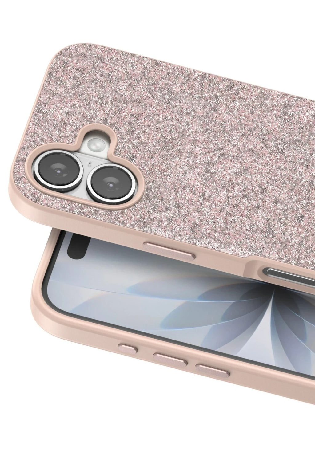 Mey İthalat® iPhone 17 Bright Simli Kapak - Pembe