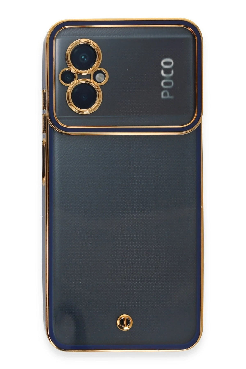 Mey İthalat® Poco M5 Kılıf Liva Lens Silikon - Mavi