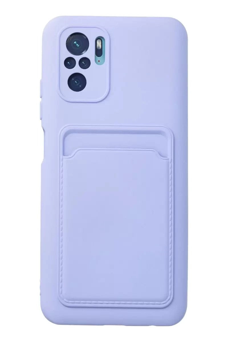 Mey İthalat® Redmi Note 10S Kılıf Kelvin Kartvizitli Silikon - Lila
