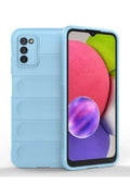 Mey İthalat® Samsung Galaxy A03S Kılıf Optimum Silikon - Sky Blue