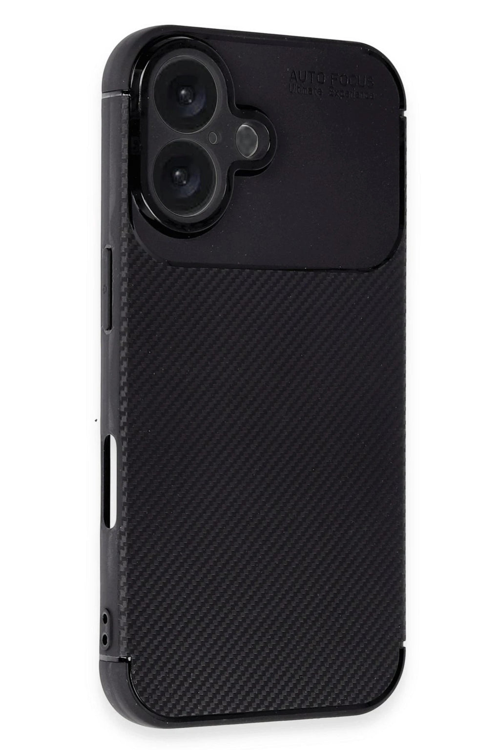 Mey İthalat® iPhone 16 Plus Kılıf Auto Focus Karbon Kapak - Siyah
