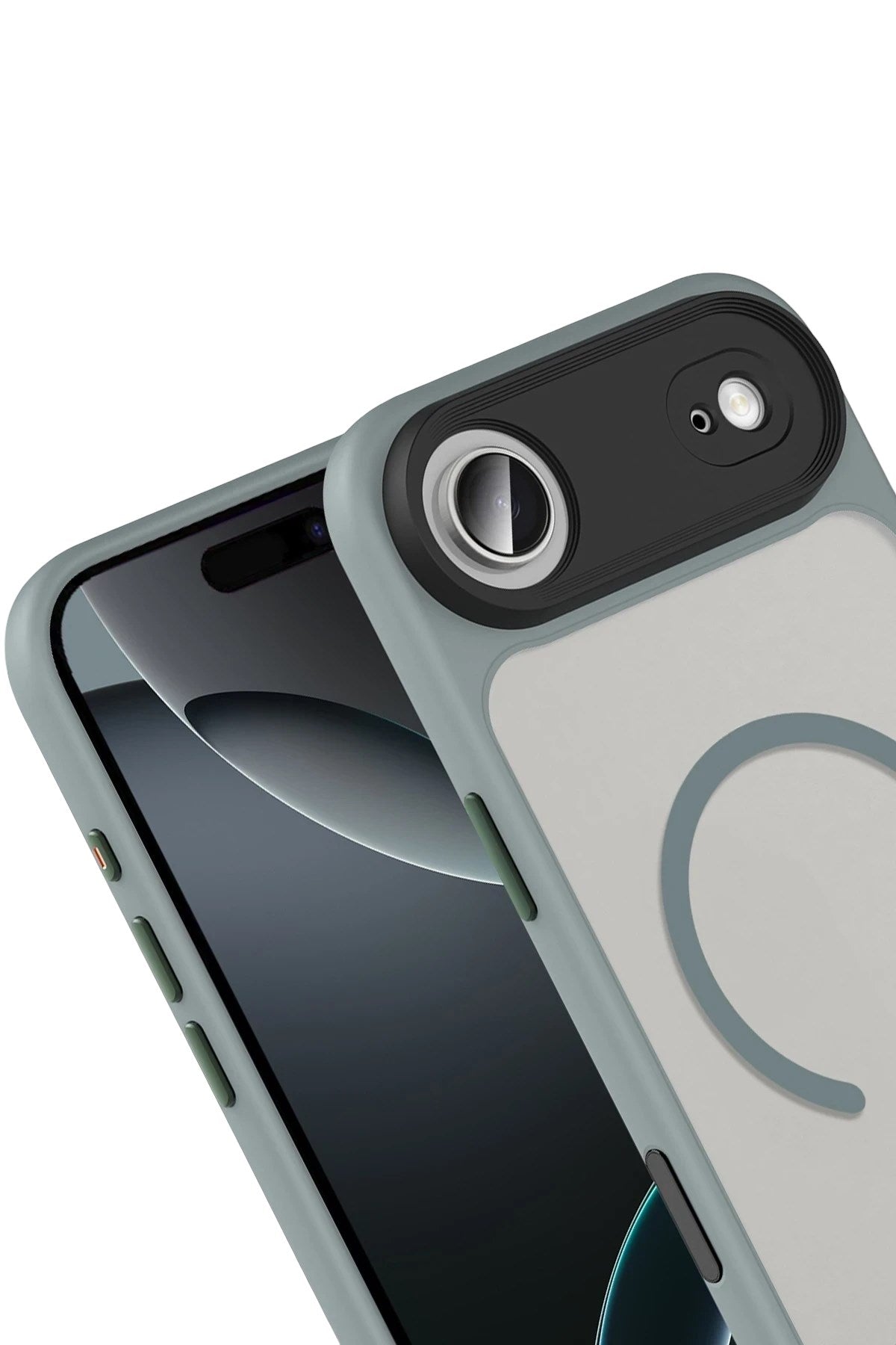 Mey İthalat® iPhone 17 Air Megane Magsafe Kapak - Titan Gri