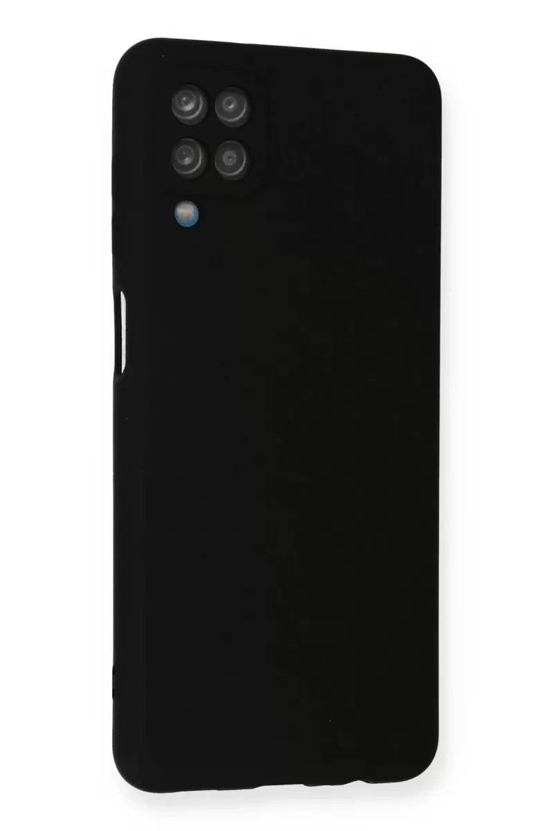 Mey İthalat® Samsung Galaxy A12 Kılıf Nano içi Kadife Silikon - Siyah