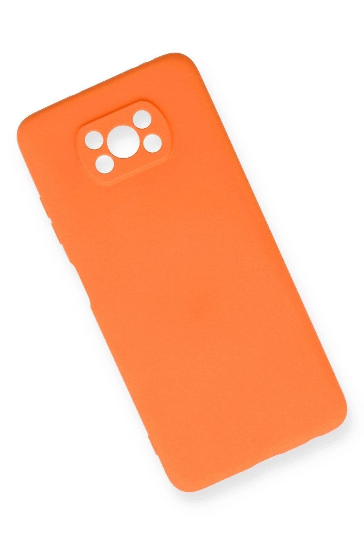 Mey İthalat® Pocophone X3 Kılıf Nano içi Kadife Silikon - Turuncu