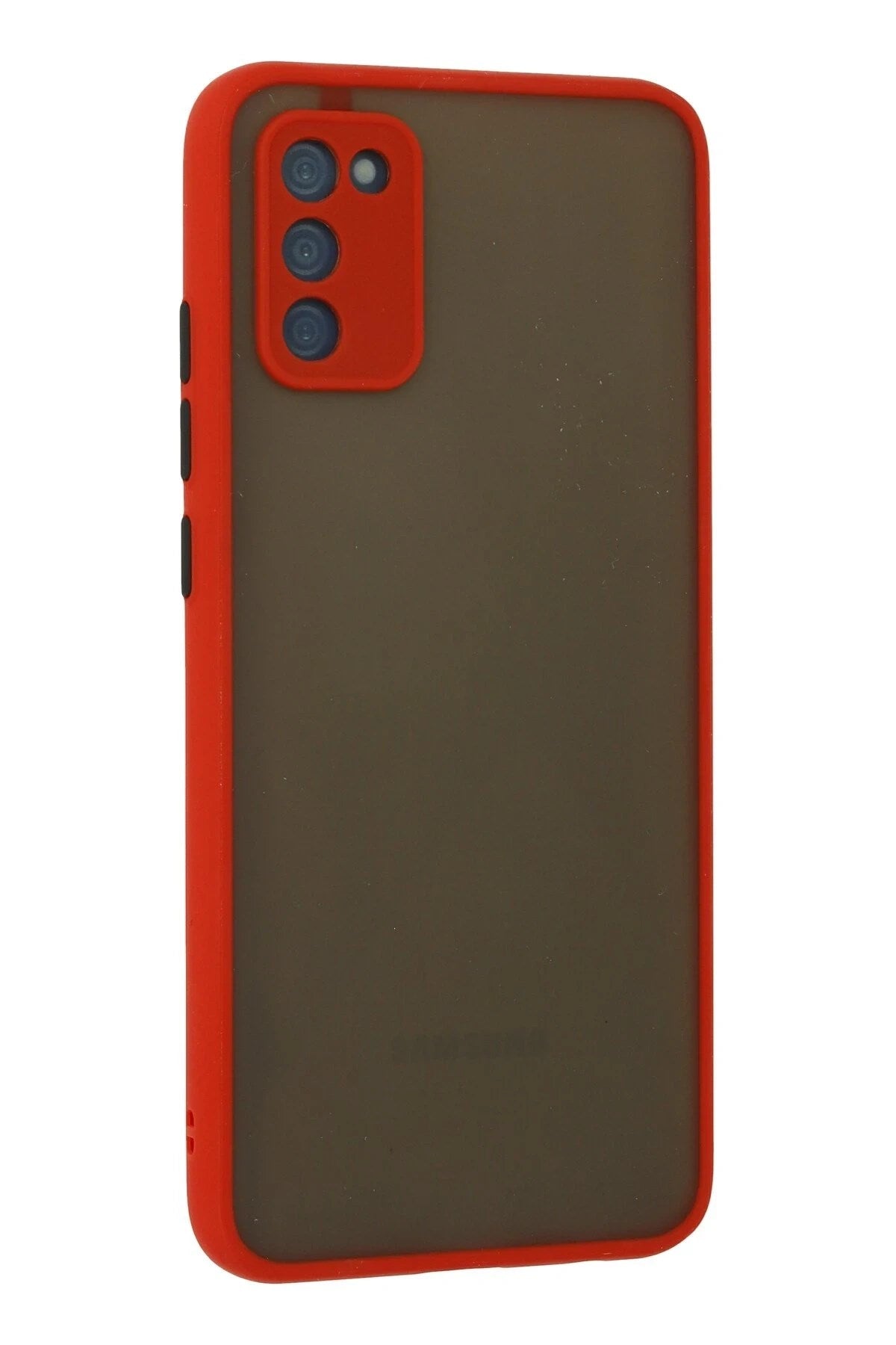 Mey İthalat® Samsung Galaxy A03S Kılıf Montreal Silikon Kapak - Kırmızı