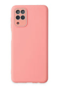 Mey İthalat® Samsung Galaxy A22 Kılıf Lansman Glass Kapak - Pembe