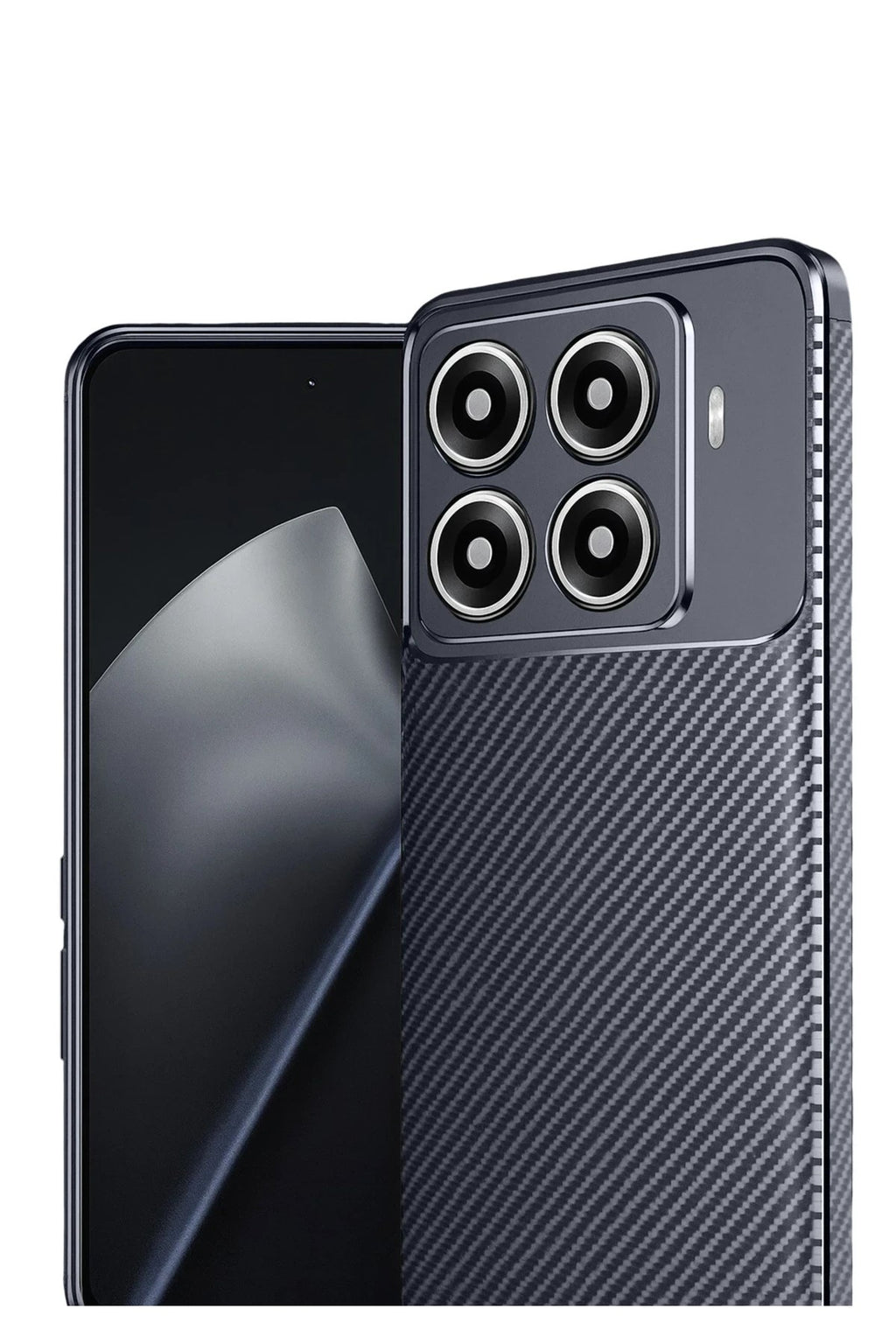 Mey İthalat® Mi 15T Pro Auto Focus Karbon Kapak - Lacivert