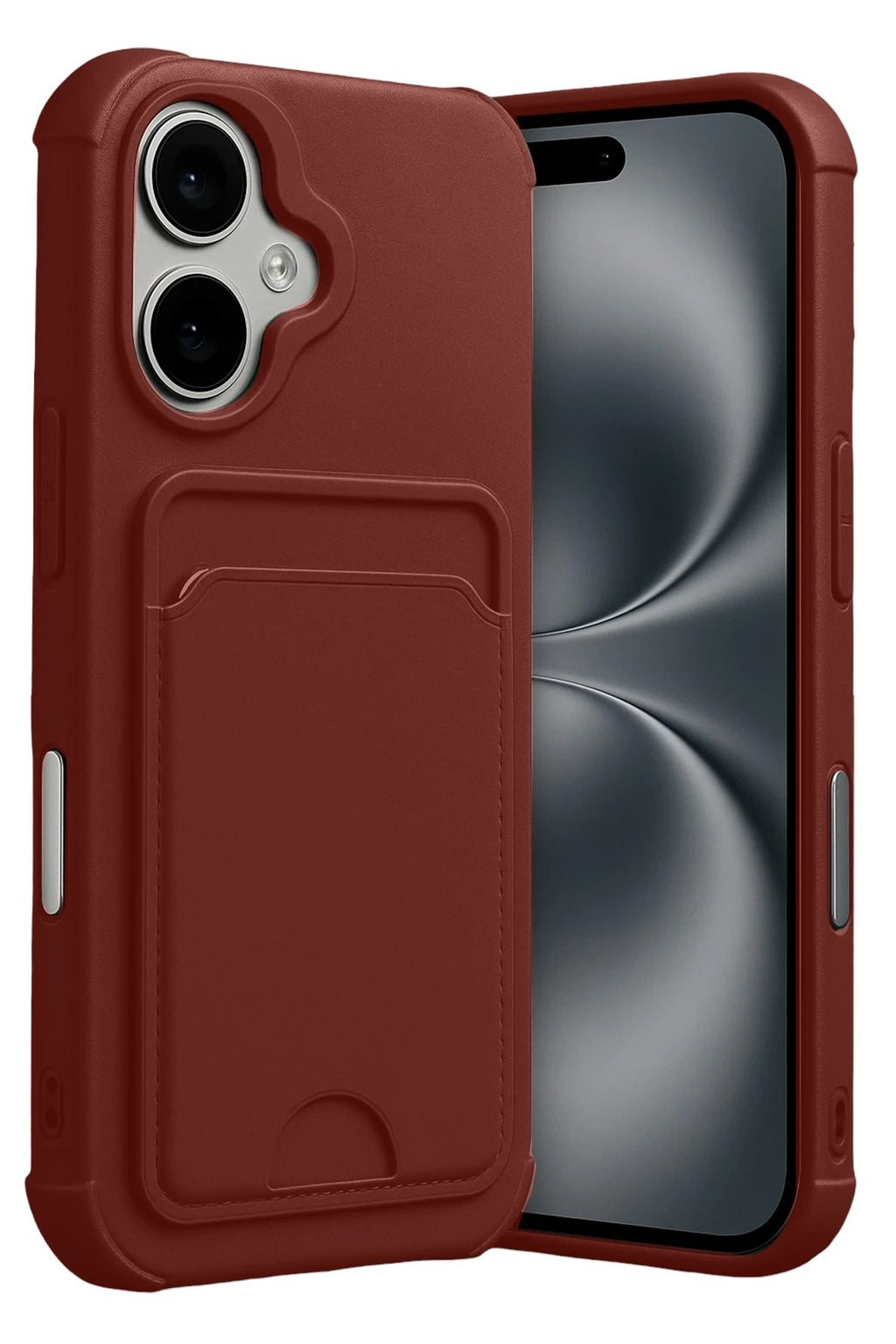 Mey İthalat® iPhone 17 Kelvin Kartvizitli Silikon - Bordo