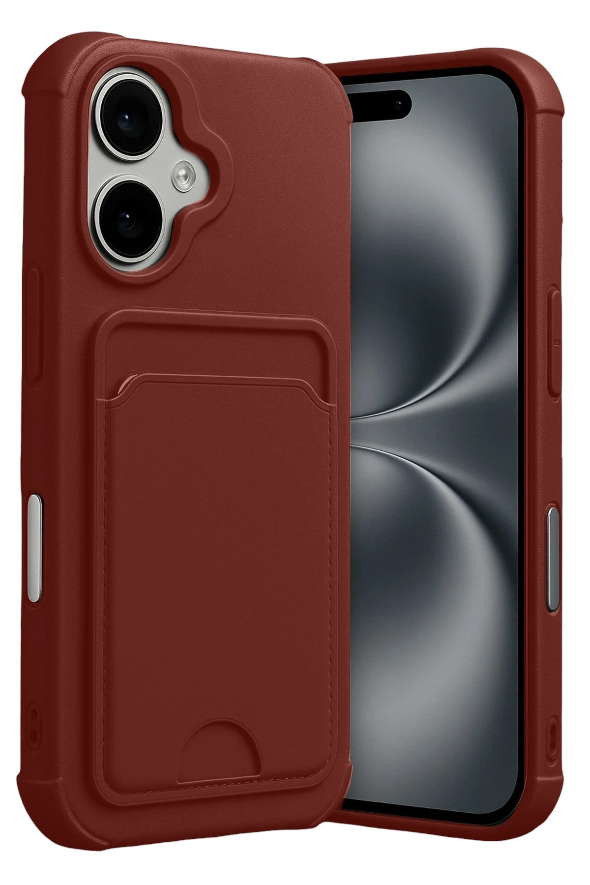 Mey İthalat® iPhone 17 Kelvin Kartvizitli Silikon - Bordo